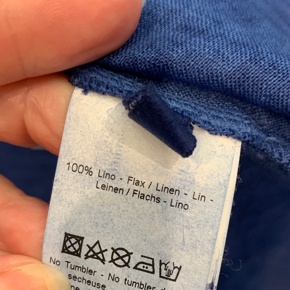 120% Lino Blue Long-Sleeve A-Line Women’s Dress. Never worn - Picture 7 of 7